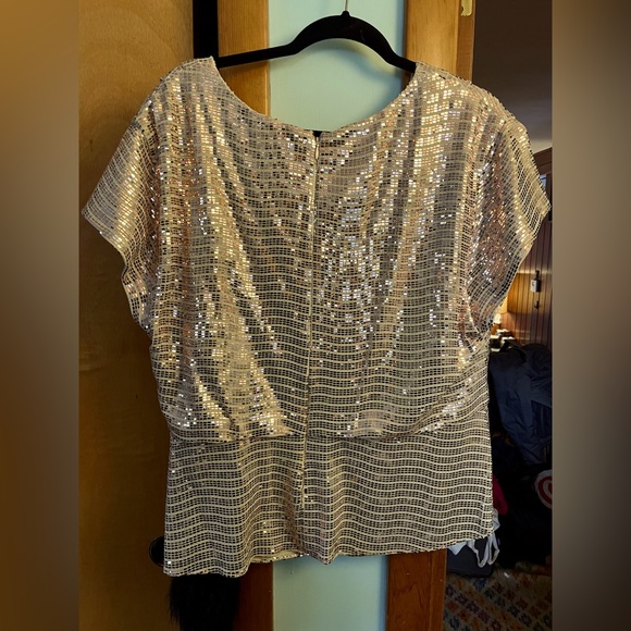 Sparkly, sequin top rose gold - Picture 2 of 2